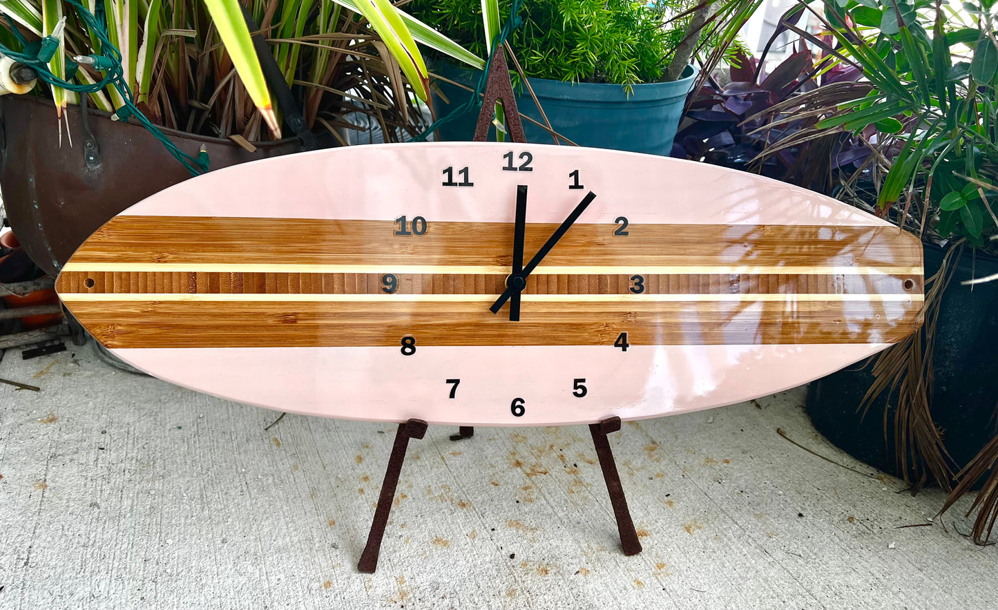 Wall Clock Surfboard Coastal Clock