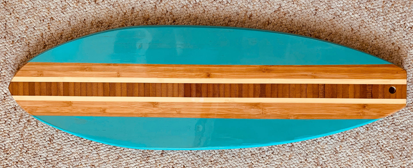 Surfboard Plaque in Surf Green