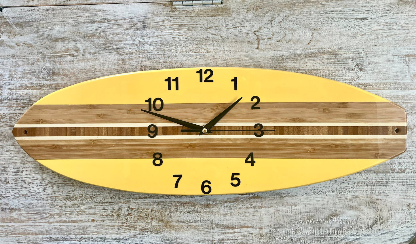 Wall Clock Surfboard Coastal Clock